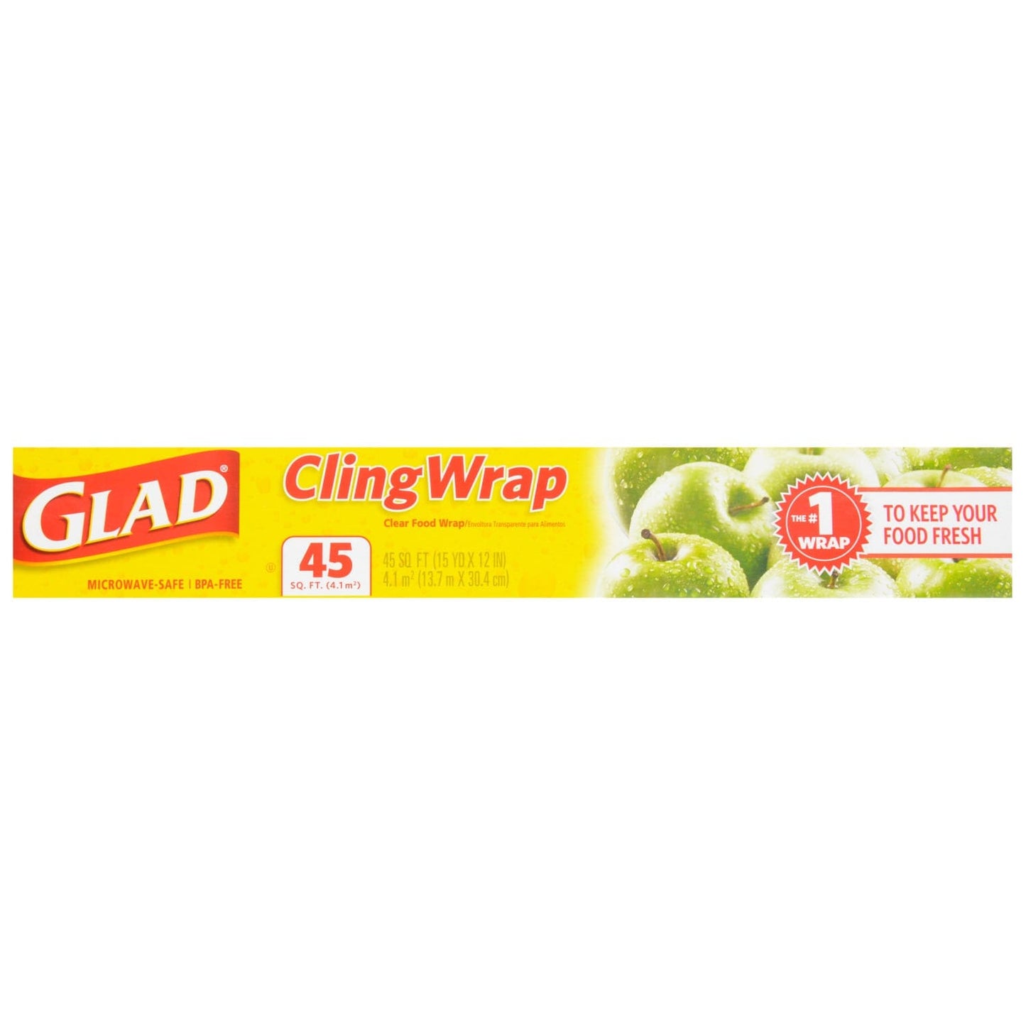 Glad Cling Wrap, 45-sq.ft. Rolls (Pack of 24)