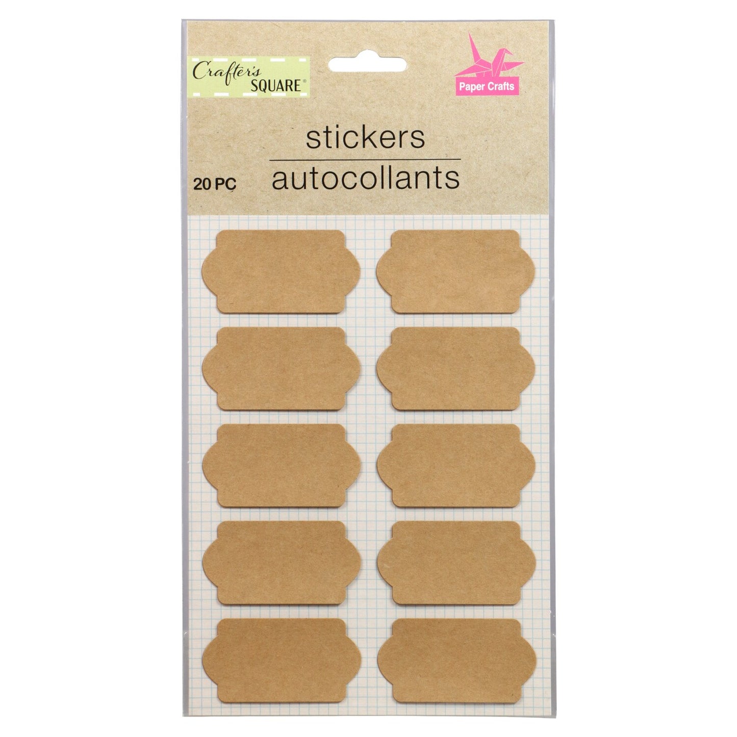 Crafter's Square Craft Paper Stickers, 2 Sheet Packs (Pack of 36)