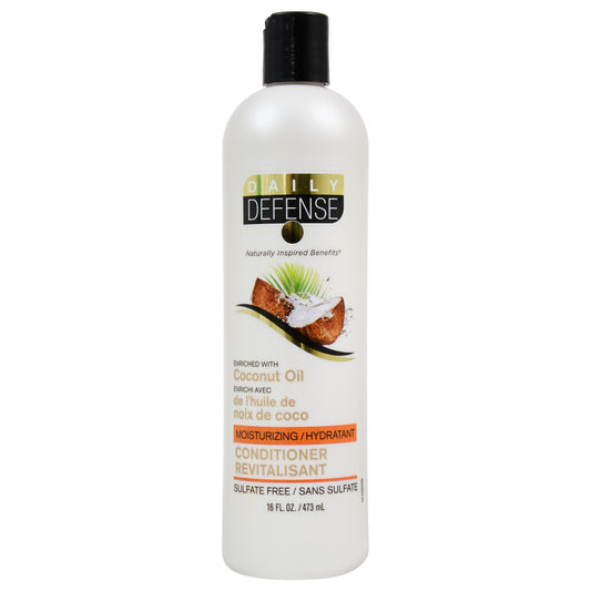 Daily Defense Coconut Oil Conditioner, 16-oz. (Pack of 12)