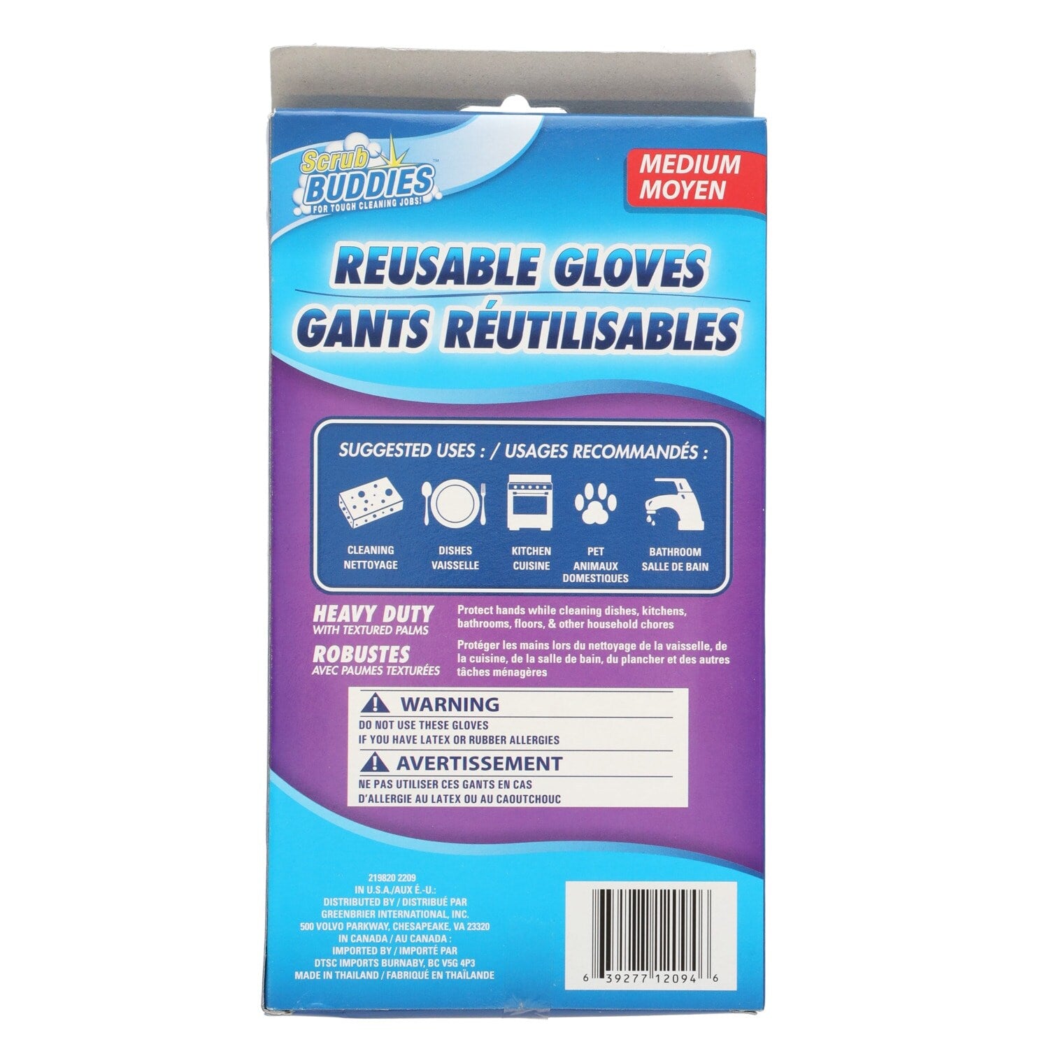 Scrub Buddies Long-Cuff Medium Pink Reusable Latex Gloves (Pack of 24)