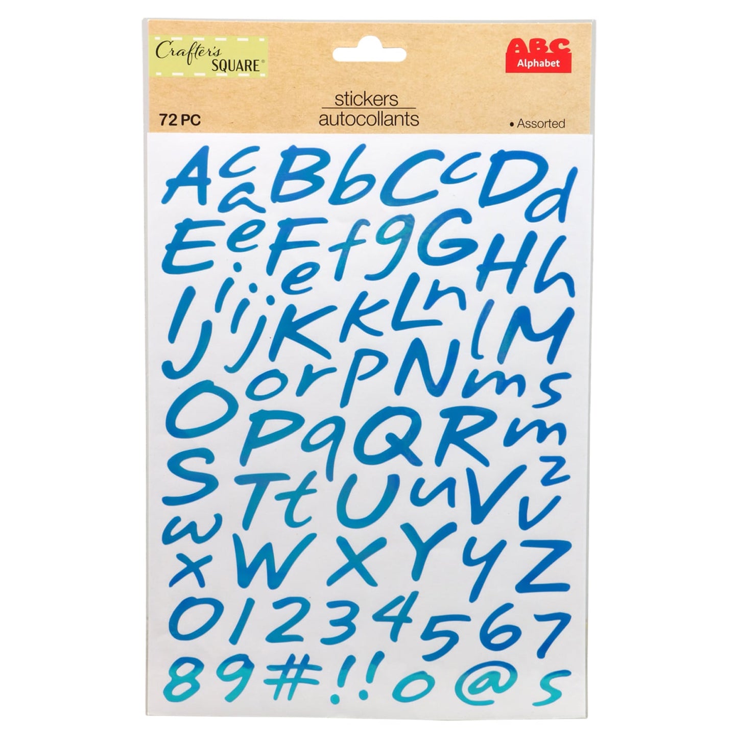 Crafter's Square Foil Alphabet Stickers, 72-ct. Packs (Pack of 36)