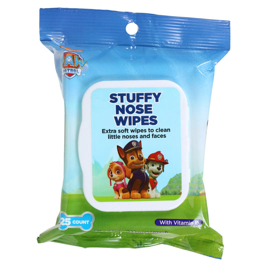 Nickelodeon Paw Patrol Stuffy Nose Wipes, 25-ct. Packs (Pack of 24)
