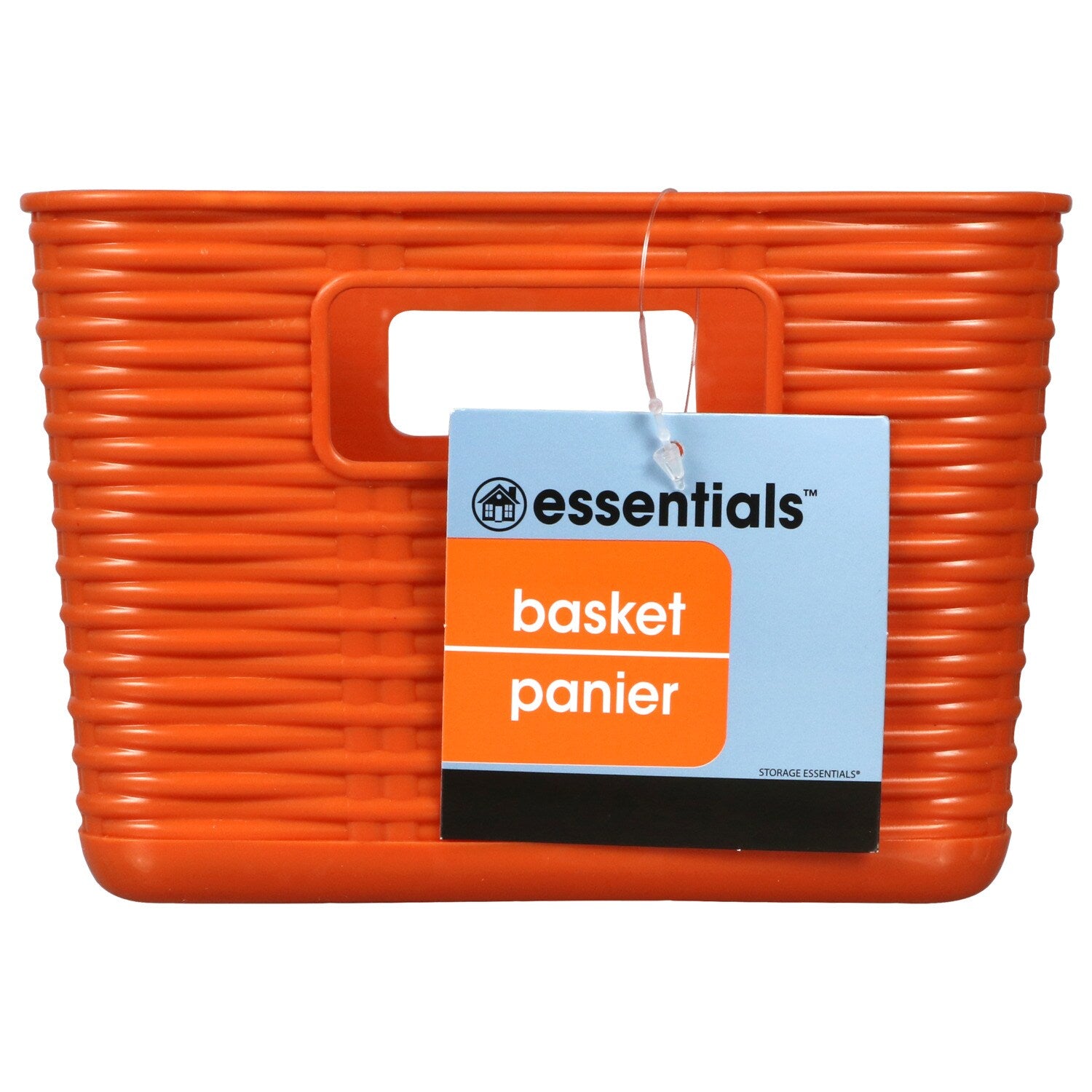 Essentials Rectangular Harvest Woven Baskets with Handles, 11.125x6.25x4.25 in.