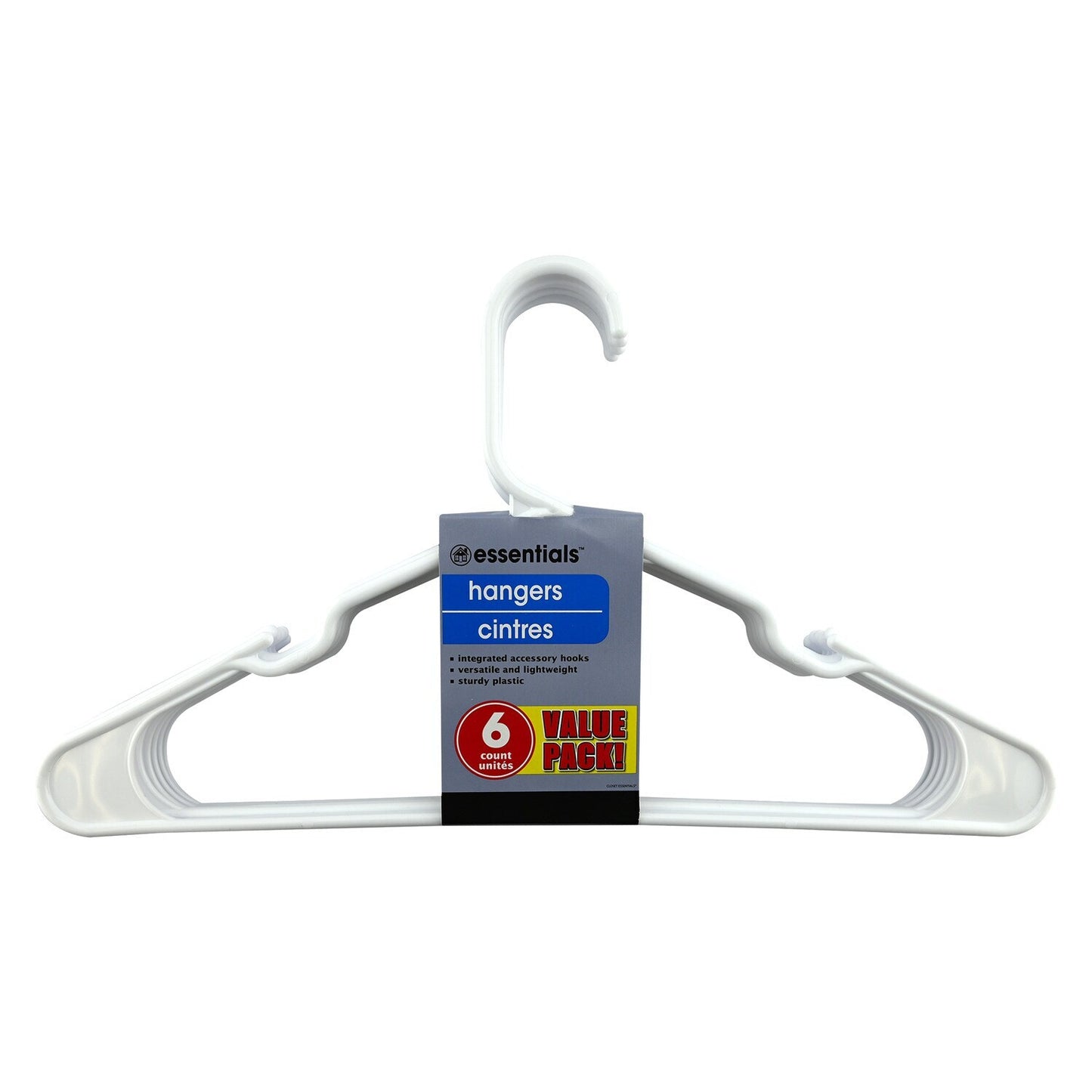 Essentials Plastic Clothing Hangers, 7-ct. Packs (Pack of 20)