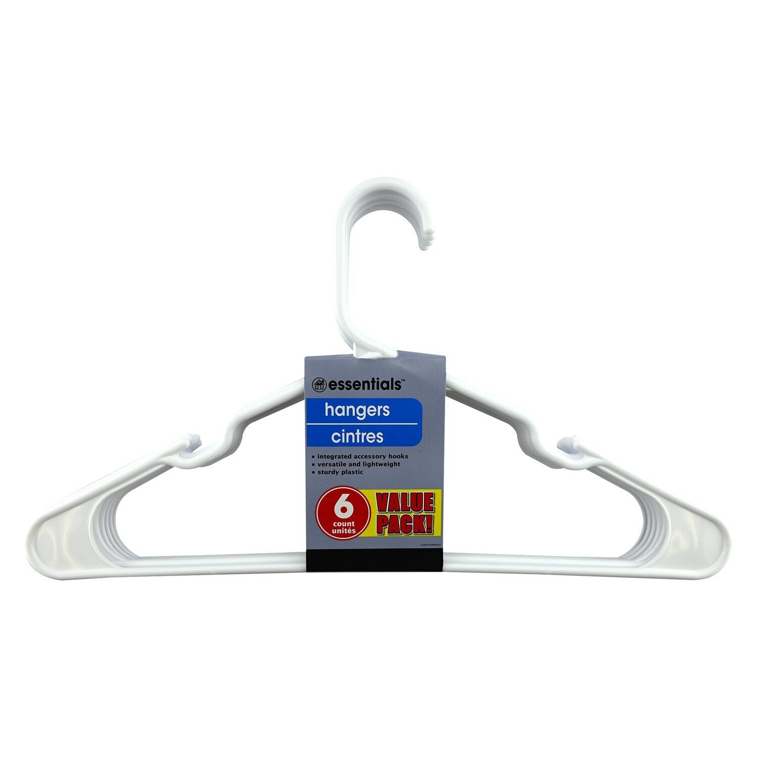 Essentials Plastic Clothing Hangers, 7-ct. Packs (Pack of 20)