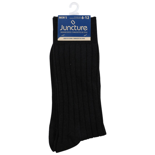 Juncture Men's Premium Black Dress Socks (Pack of 24)