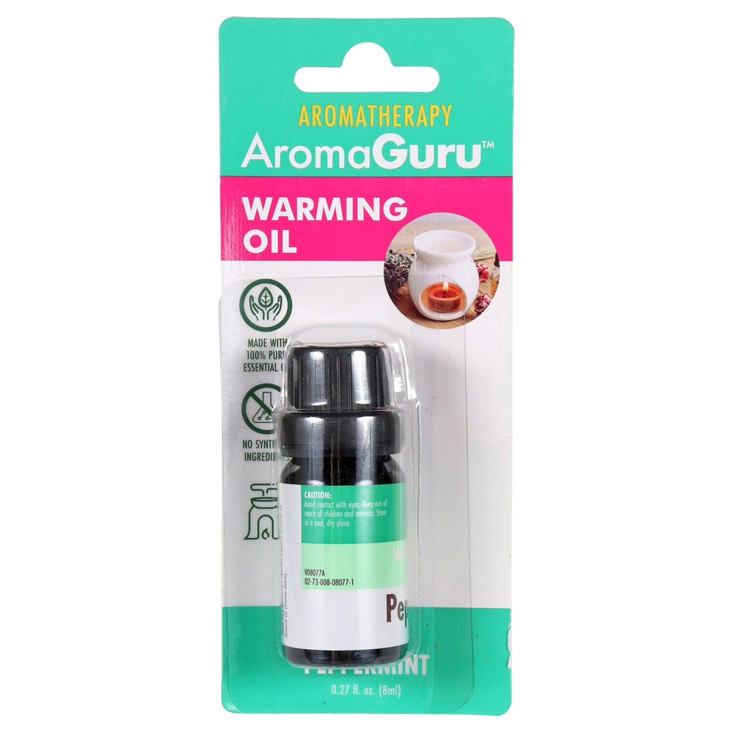 Aroma Guru Peppermint Scented Warming Oil, 0.27-oz. (Pack of 18)