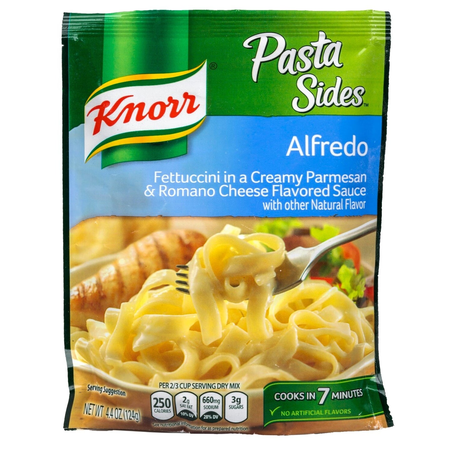 Knorr Alfredo Pasta Sides, 4.4 oz. Bags (Pack of 12)