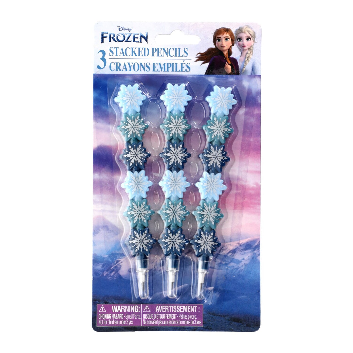 Disney Frozen 2 Stacked Decorative Pencils, 4-ct. Packs (Pack of 24)
