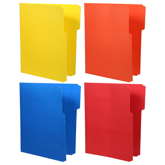 Jot Colorful Tabbed Letter-Size File Folders, 6-ct. Packs (Pack of 24)
