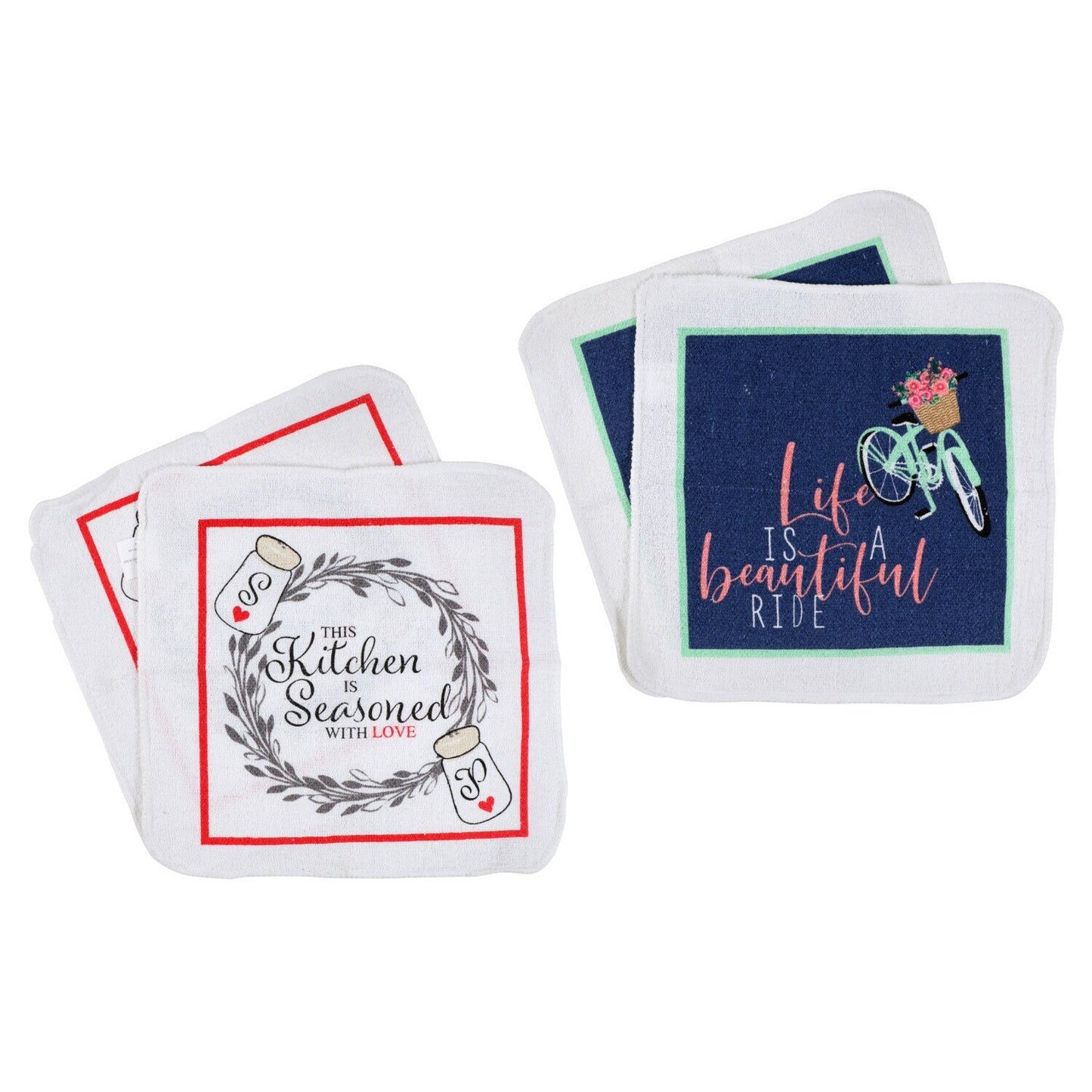 Home Collection Sentiments Dishcloths, 2-ct. Packs (Pack of 12)