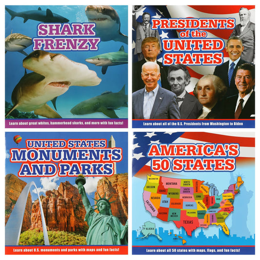 Children's Soft Cover Fun Facts Books, 24 Pages (Pack of 24)