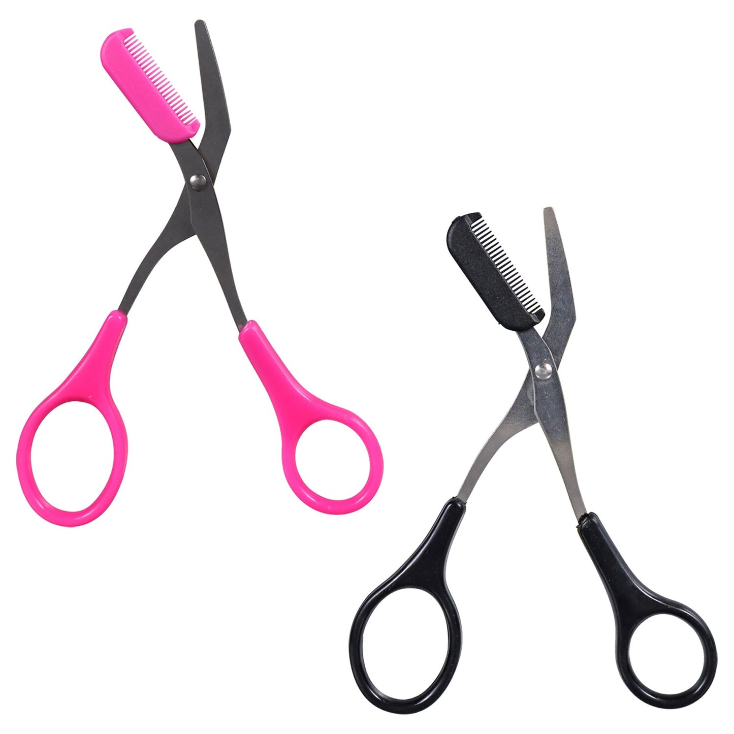 Sassy+Chic Trimming and Shaping Eyebrow Scissors, 4.875x2 in. (Pack of 24)