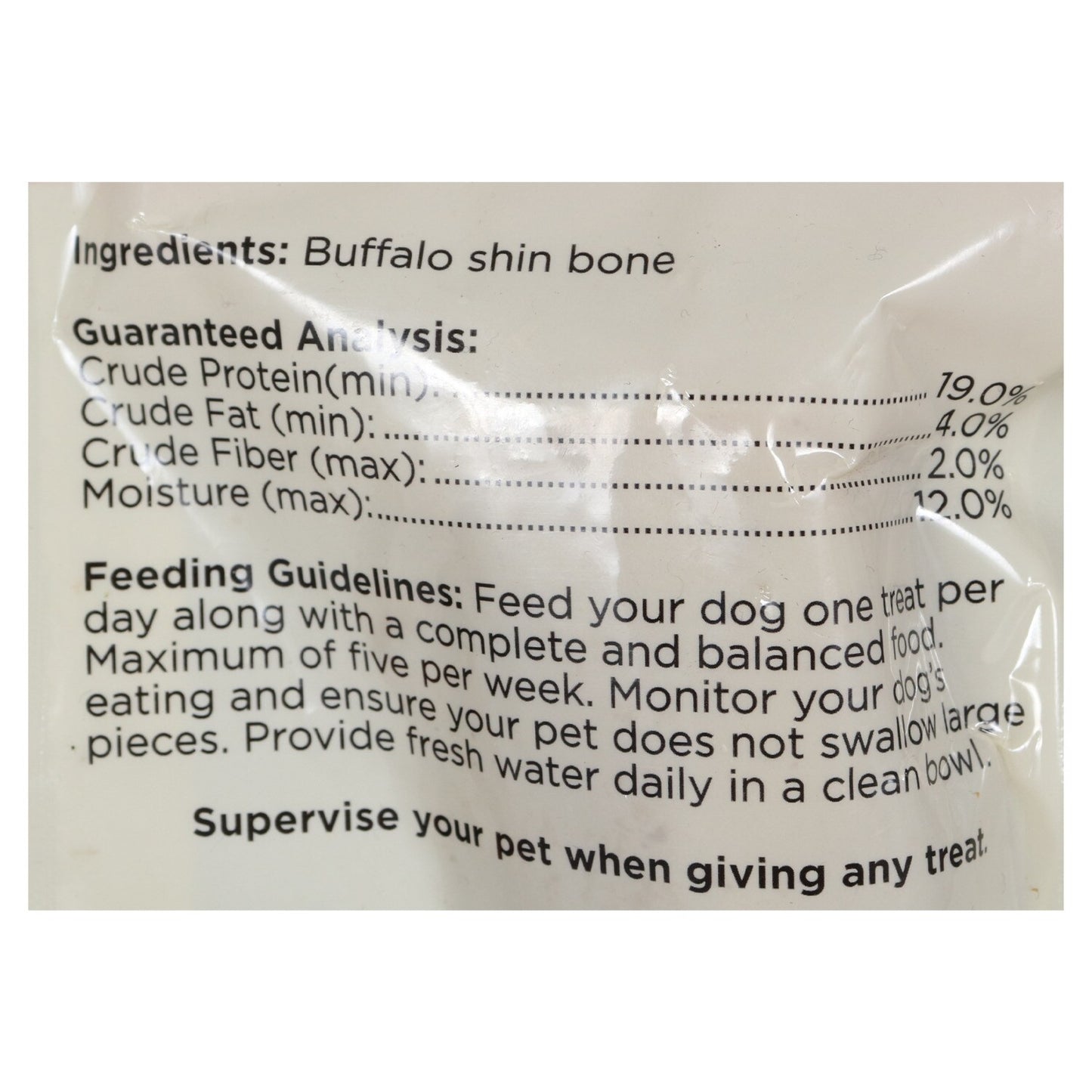 Nature's Choice Natural Buffalo Meaty Shin Bones, 4-in. (Pack of 24)