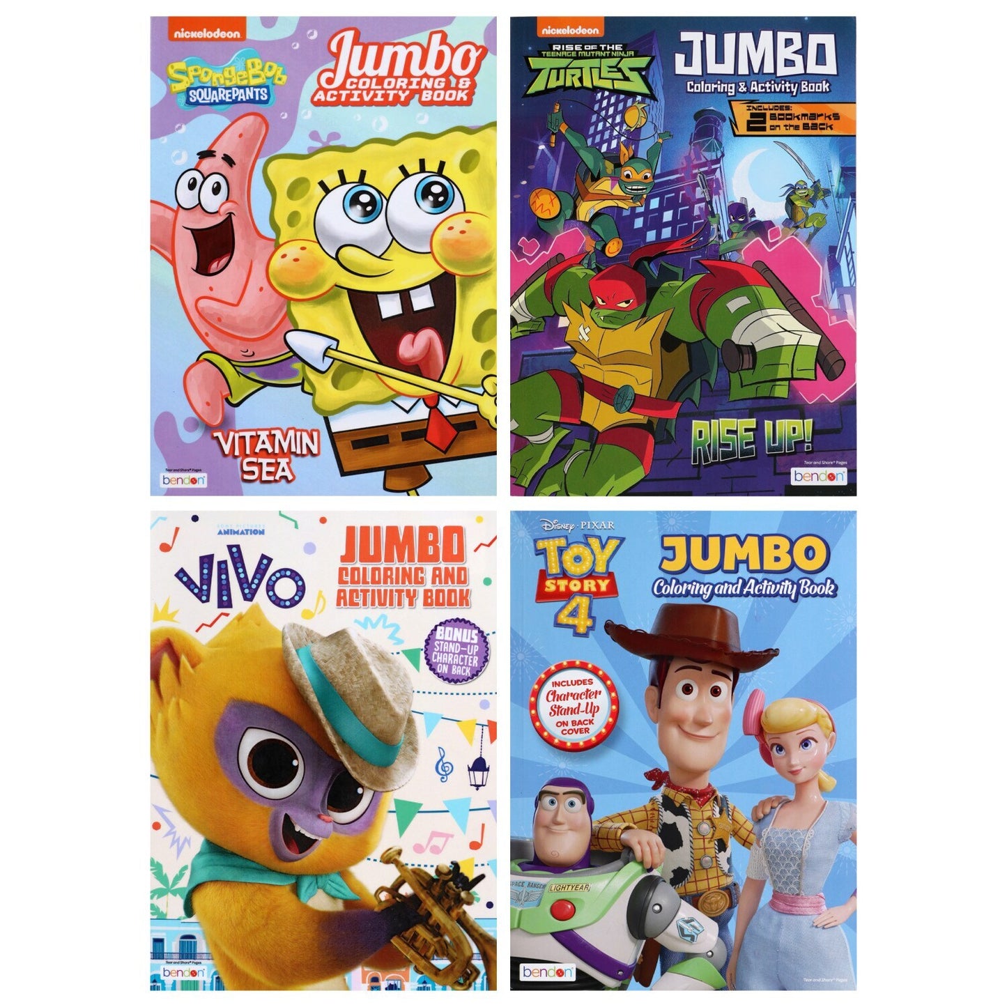 Licensed Assorted Jumbo 96-pg. Coloring Books (Pack of 20)