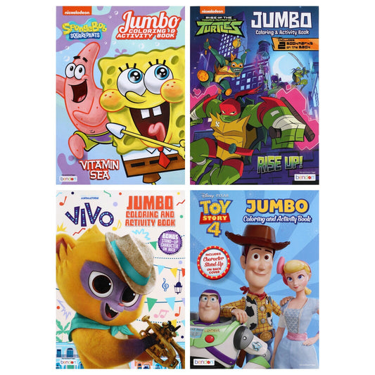 Licensed Assorted Jumbo 96-pg. Coloring Books (Pack of 20)