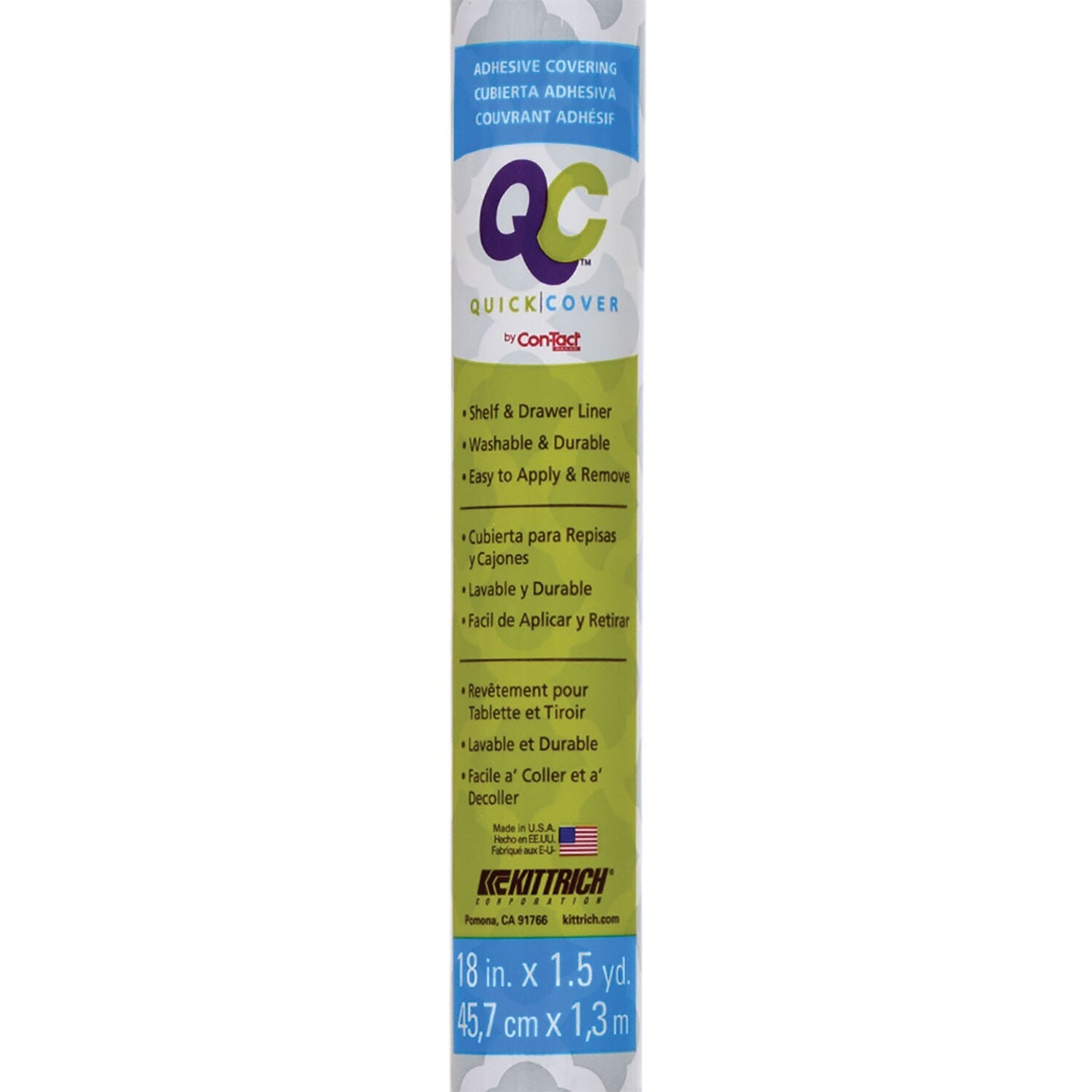 Con-Tact Quick Cover Moroccan Self-Adhesive Shelf Liners (Pack of 16)