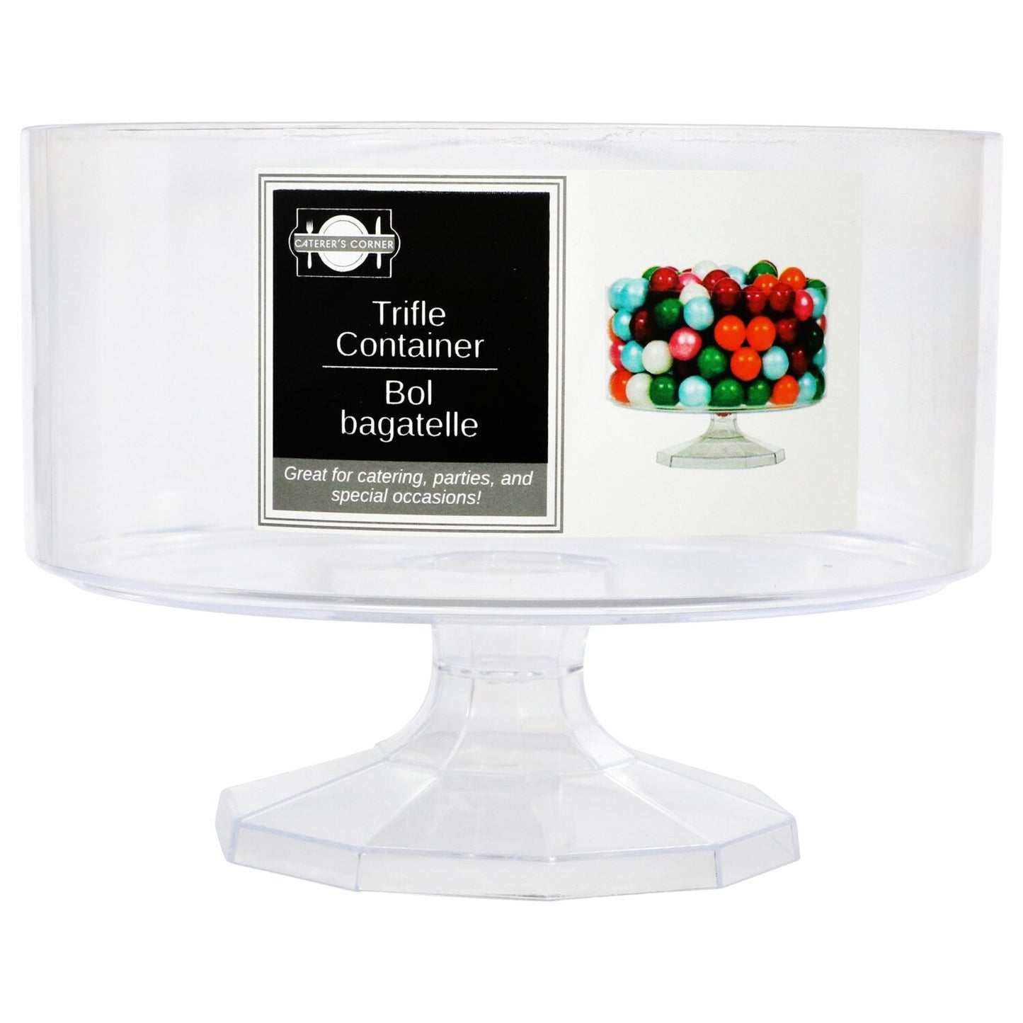 Catering Corner Clear Plastic Trifle Containers, 40 oz. (Pack of 24)