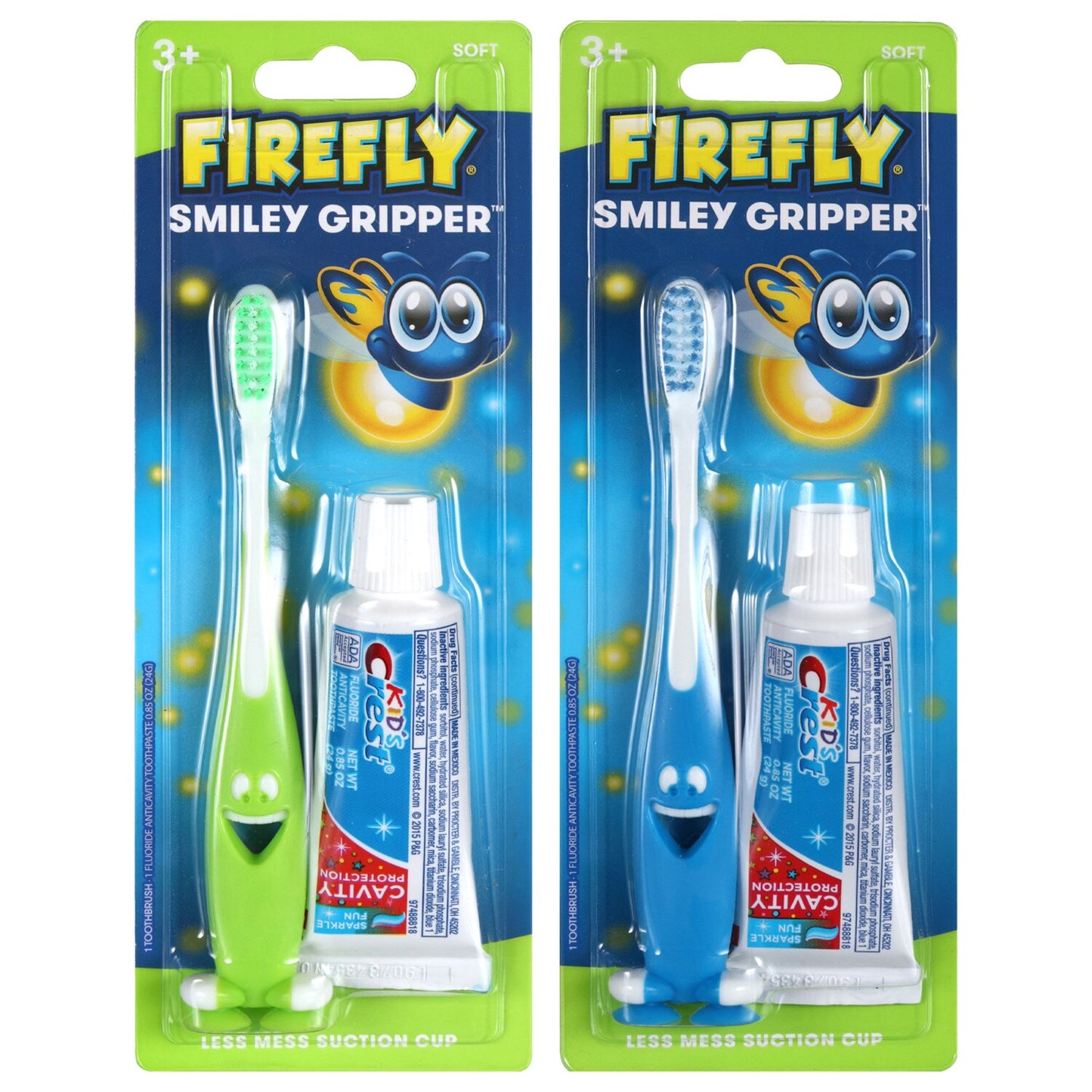 Smiley Gripper Kid's Toothbrush with Crest Toothpaste (Pack of 24)