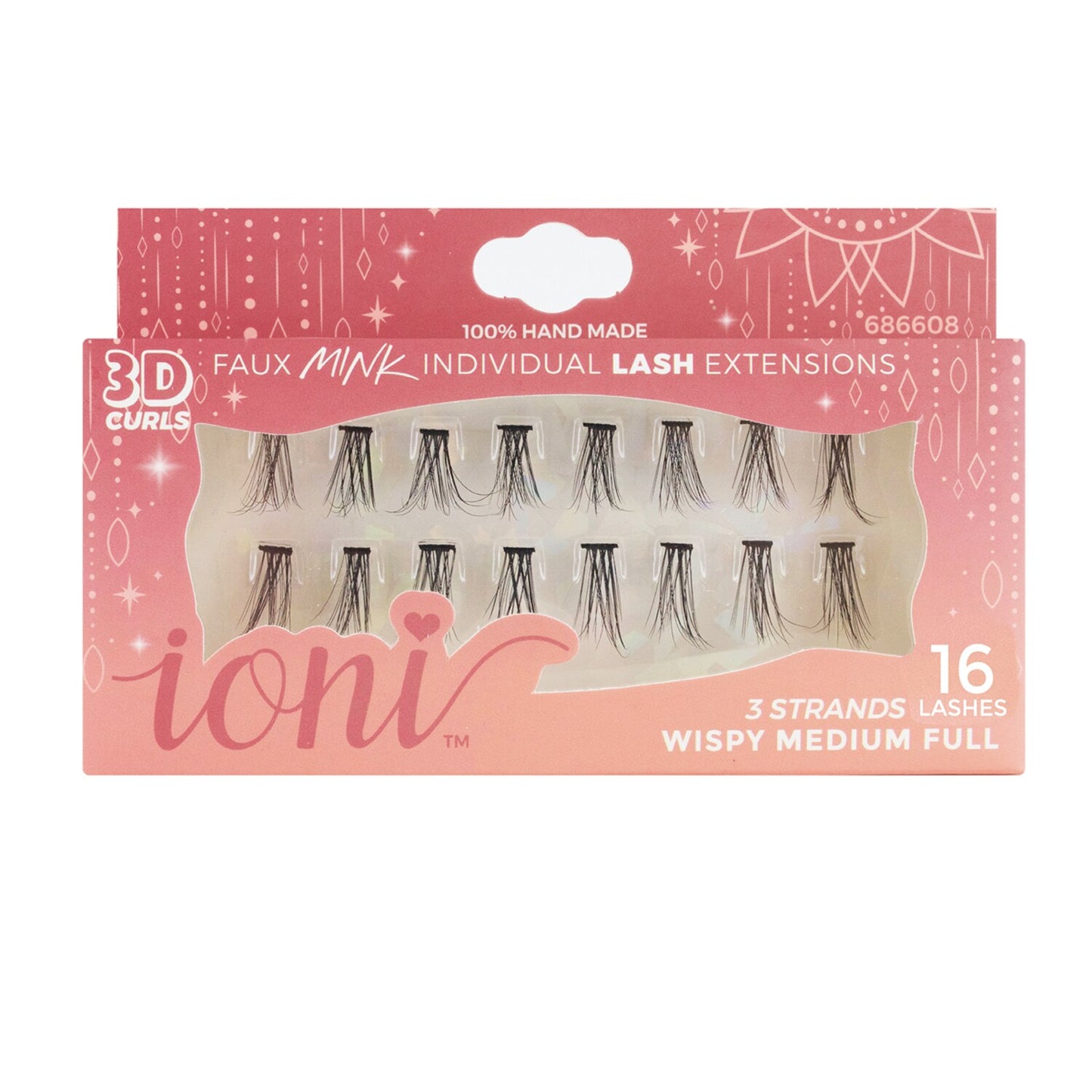 Ioni Wispy Medium Lash Extensions, 16-ct. Packs (Pack of 36)