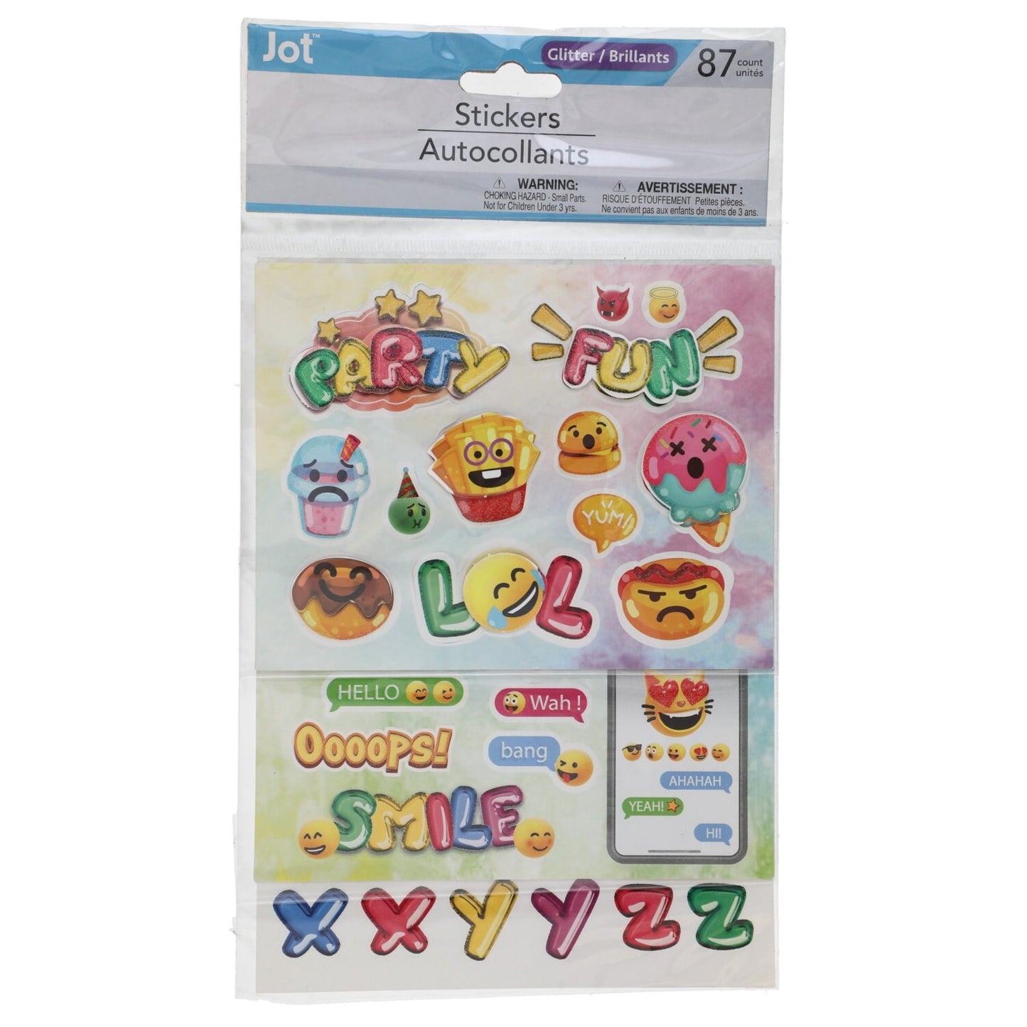 Jot Event-Themed Glitter Stickers, 77-ct. Packs (Pack of 24)