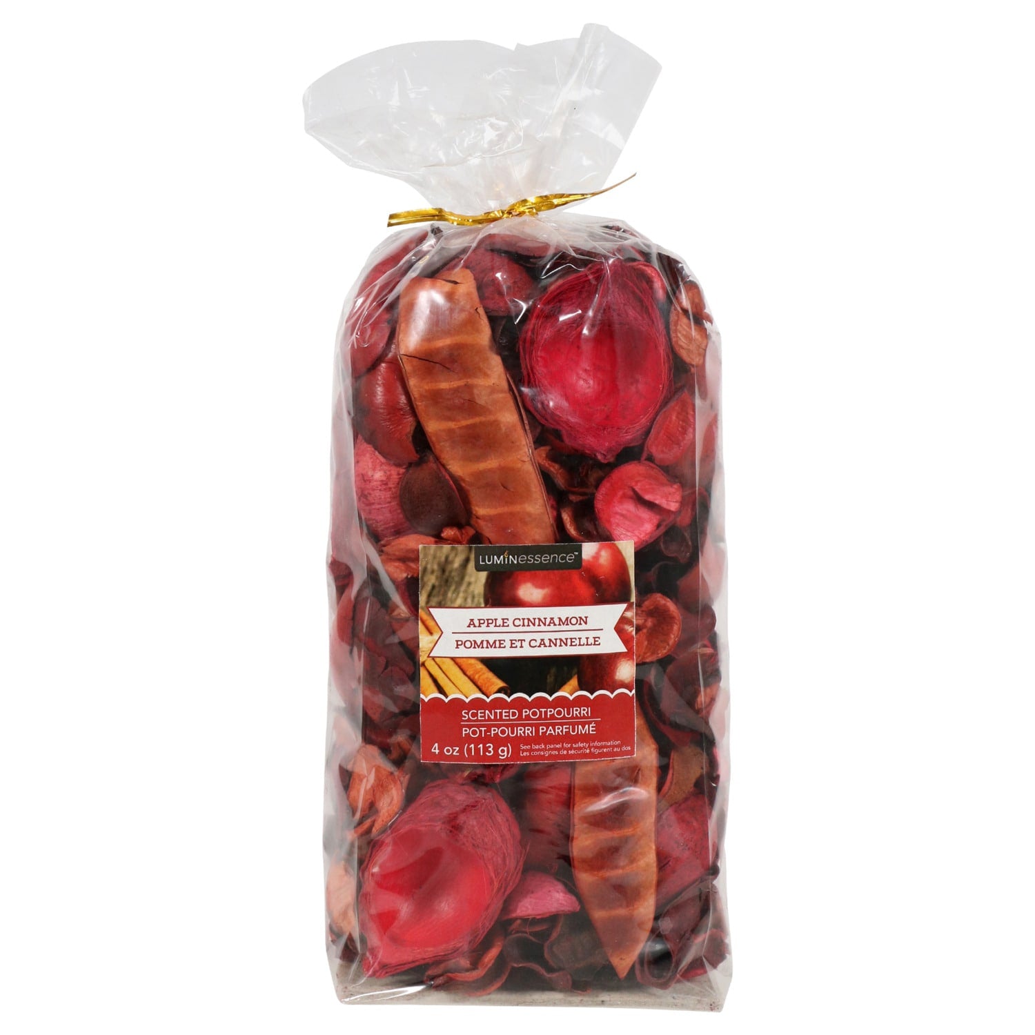 Luminessence Apple-Cinnamon Scented Potpourri, 4 oz. Bags (Pack of 12)