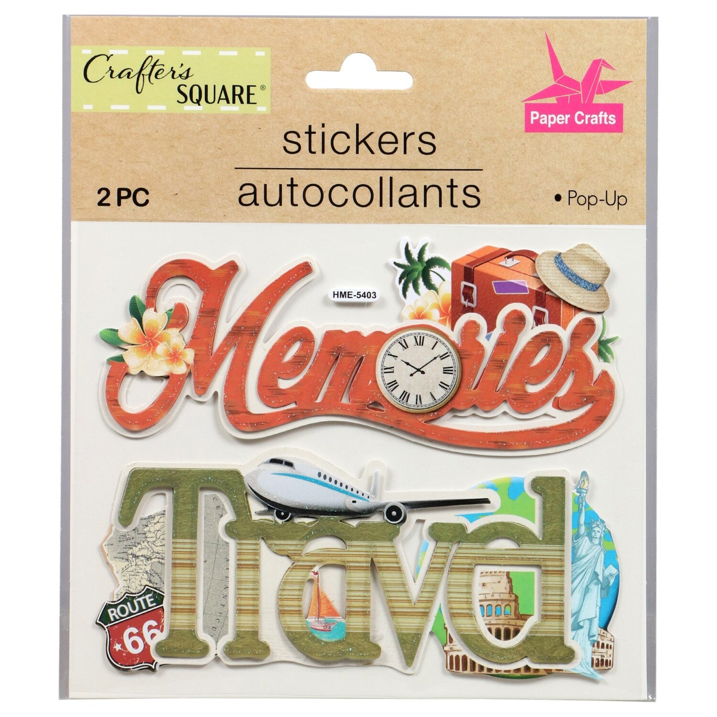 Crafter's Square Handmade Word Stickers (Pack of 36)
