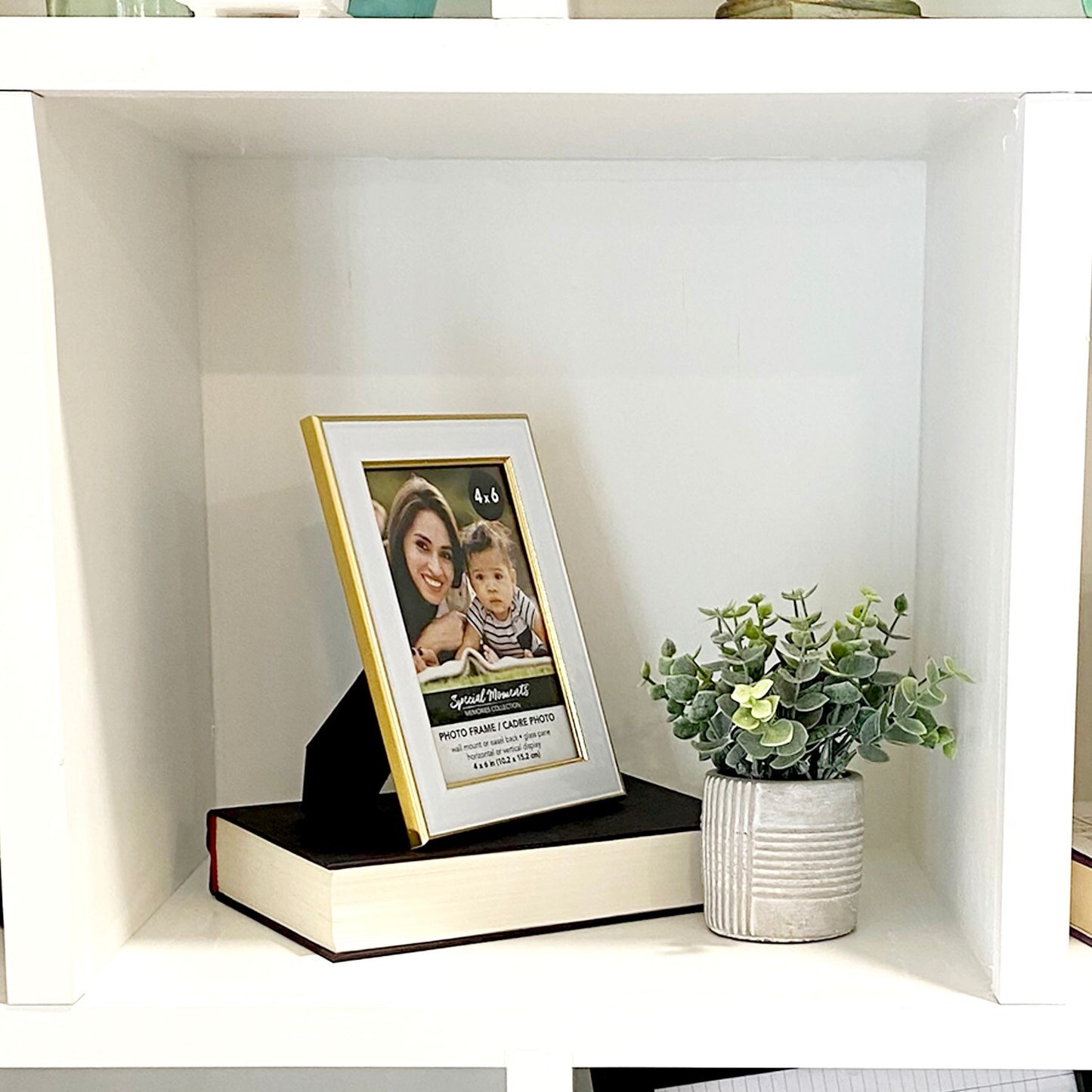 Special White Picture Frames with Gold Trim, 4x6 in. (Pack of 12)
