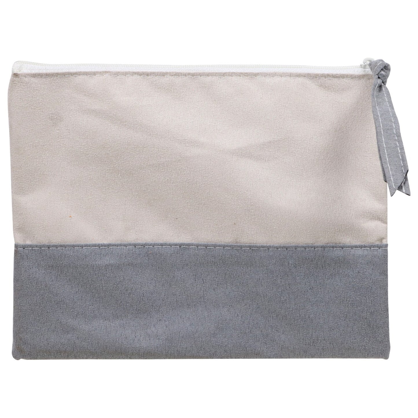 Faux Suede Cosmetic Bags with Zippers, 6.125x7.75 in. (Pack of 36)