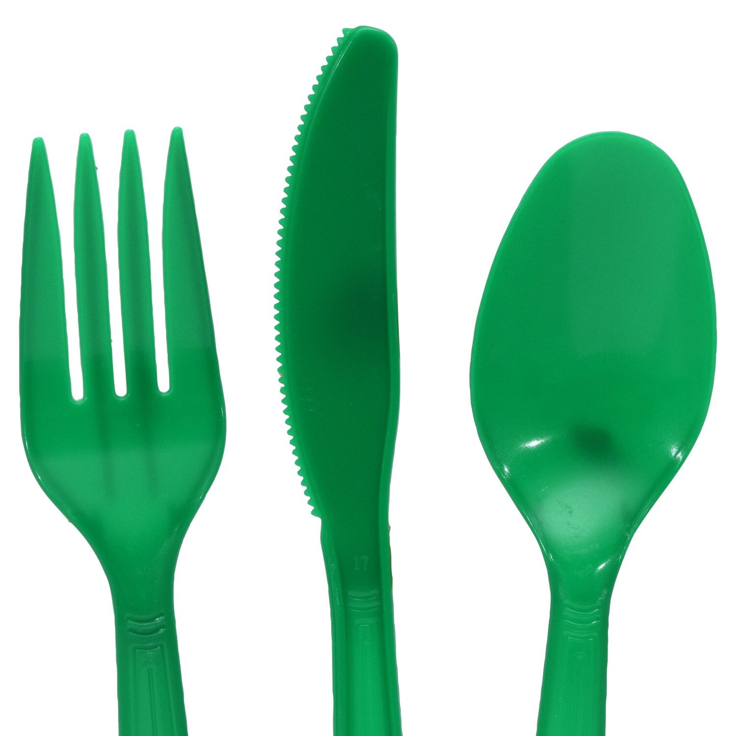 Green Plastic Utensils, 48-ct. Packs (Pack of 24)