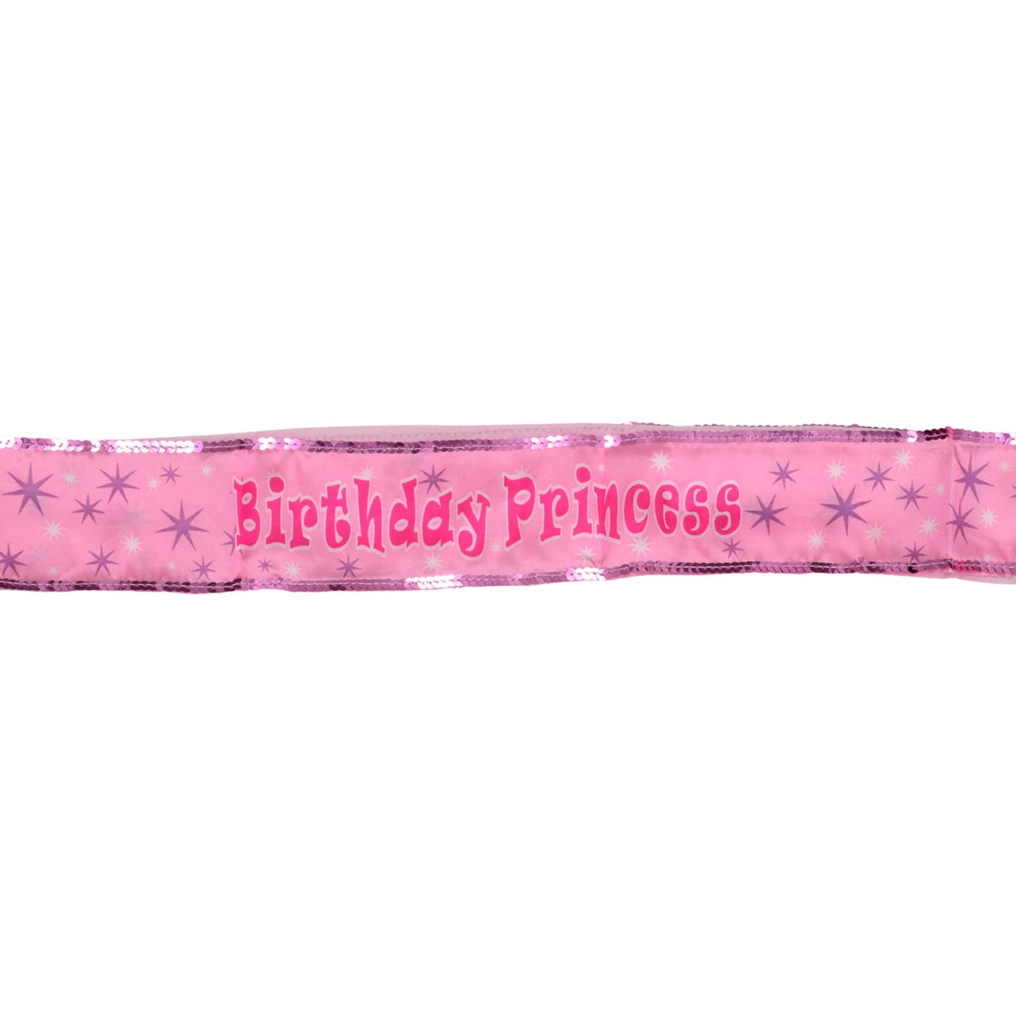 Birthday Princess Sash with Sequins, 9x3.875 in. (Pack of 36)