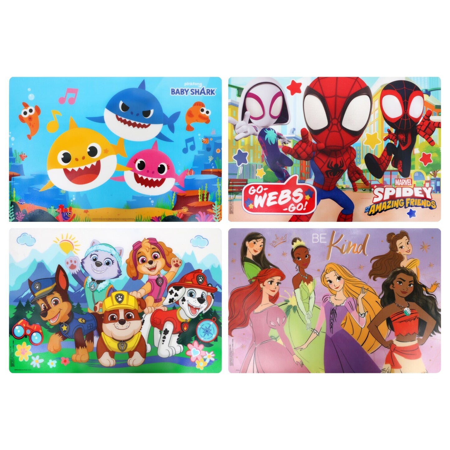 Licensed Character Plastic Placemats, 12x18 in. (Pack of 36)