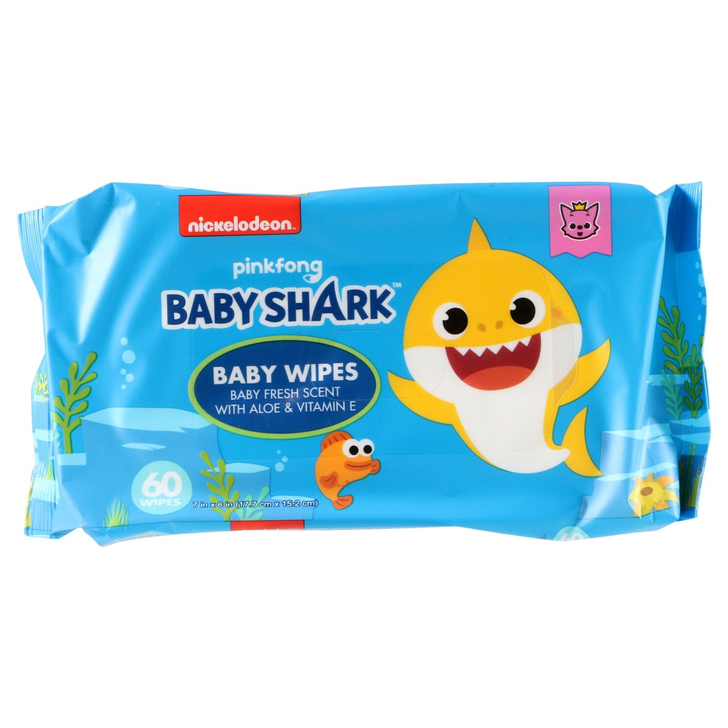 Nickelodeon Baby Shark Wipes, 60-ct. Packs (Pack of 24)