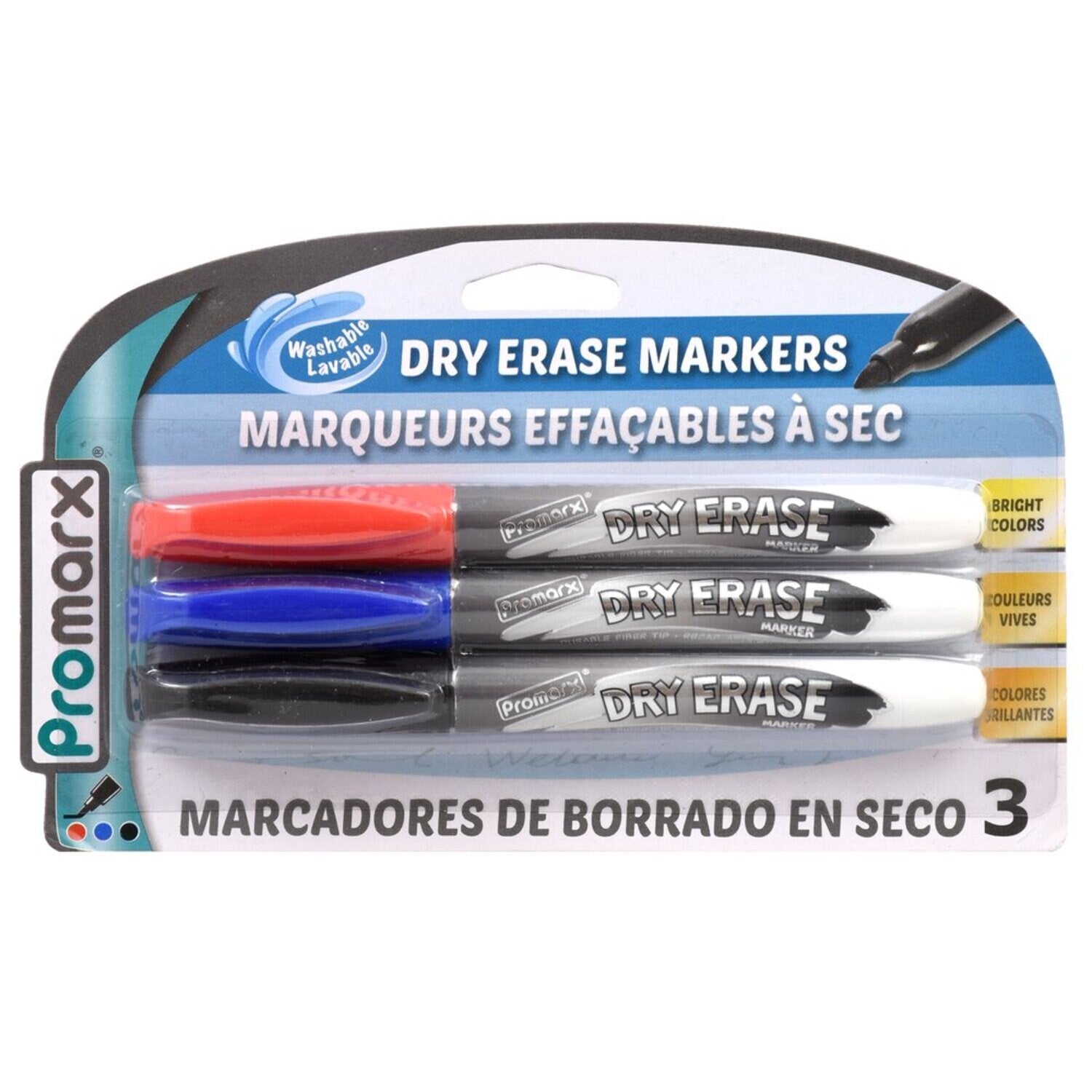 Promarx Washable Dry-Erase Markers, 3-ct. Packs (Pack of 48)