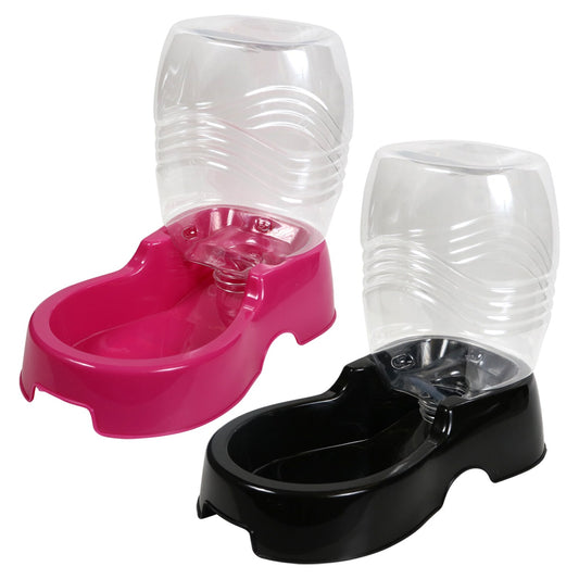 Greenbrier Kennel Club Plastic Water Dispensing Bowls, 6x6x3-in. (Pack of 12)