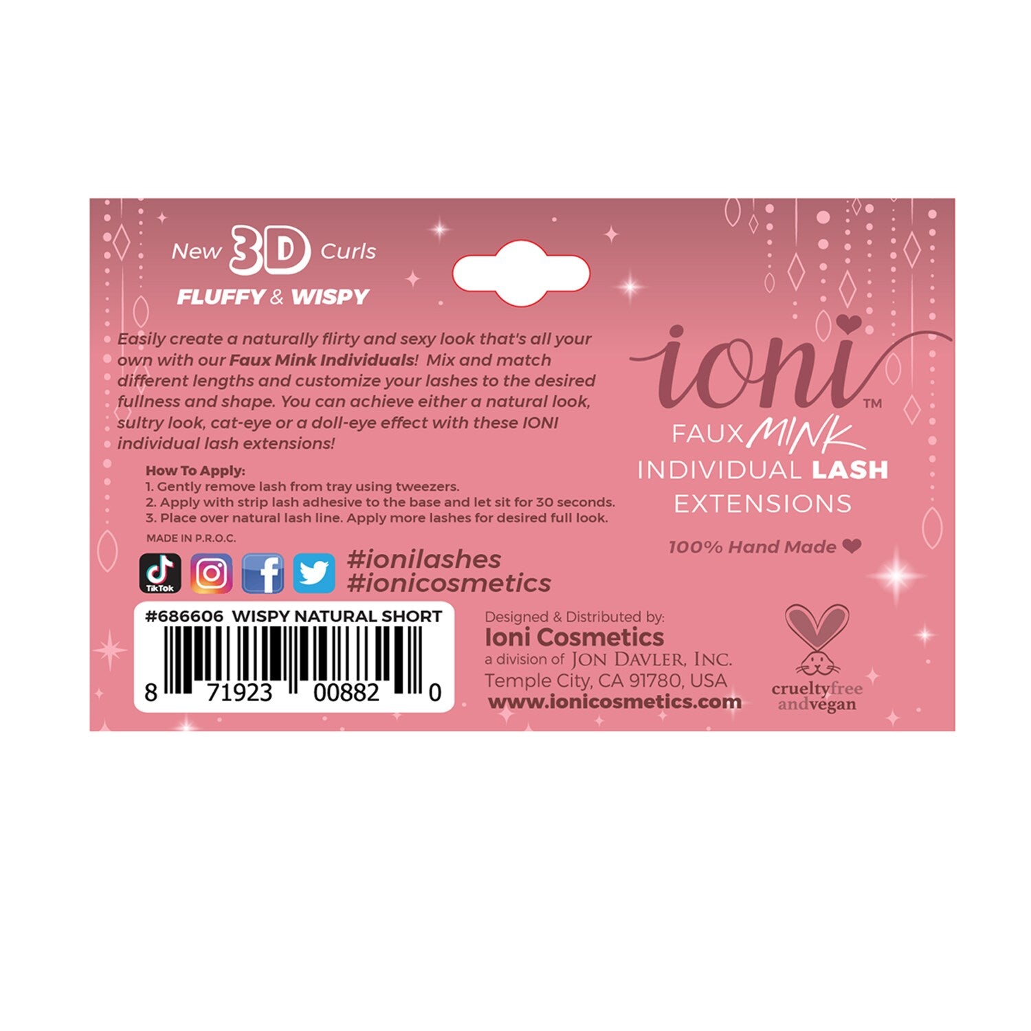 Ioni Wispy Short Lash Extensions, 16-ct. Packs (Pack of 36)