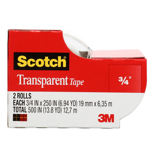 Scotch Transparent Tape, 2-ct. Packs (Pack of 4)