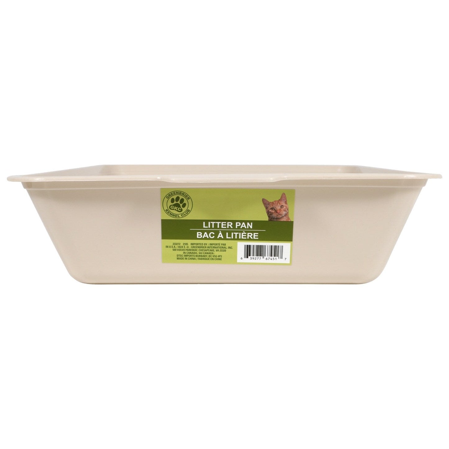 Greenbrier Kennel Club Cat Litter Pans, 18.125x13x3.5-in. (Pack of 24)