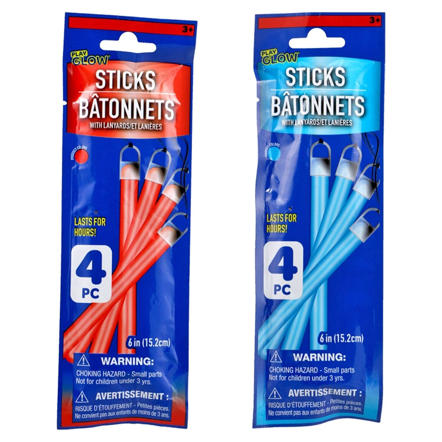 Play Glow Glow In The Dark Sticks, 4-ct. Packs (Pack of 36)