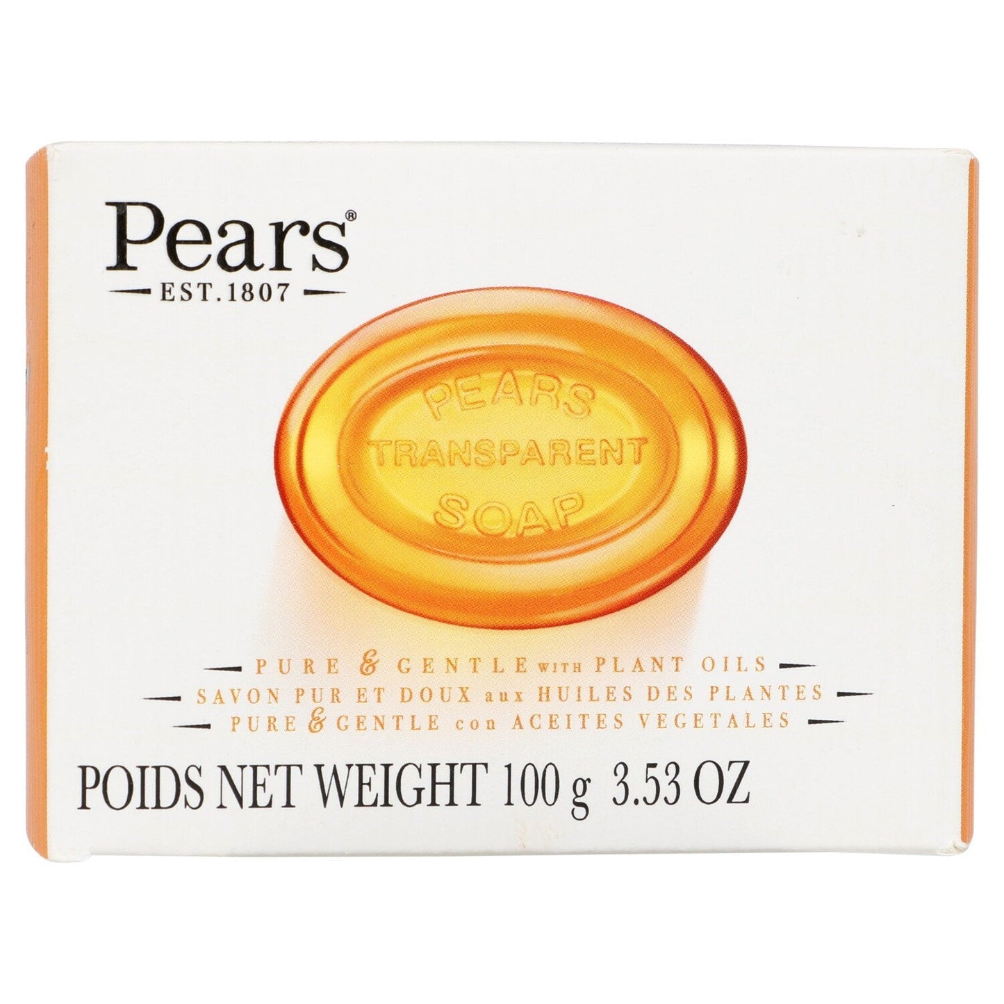 Pears Transparent Glycerine Soap, 3.5-oz. Bars (Pack of 48)