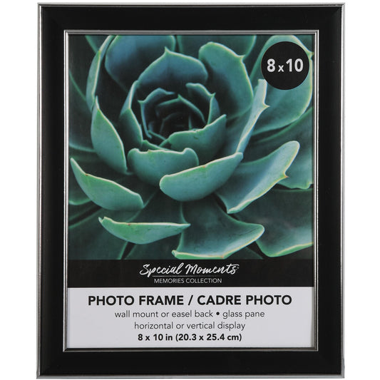 Special Black Picture Frames with Silver Trim, 8x10 in. (Pack of 12)