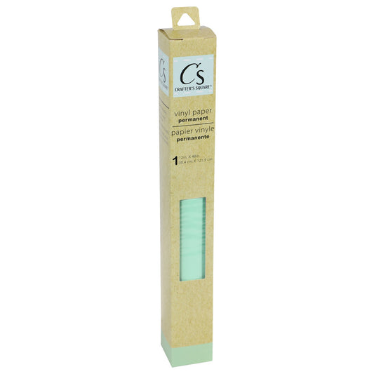 Crafter's Square Mint Green Permanent Vinyl Paper, 12x48 in. (Pack of 4)