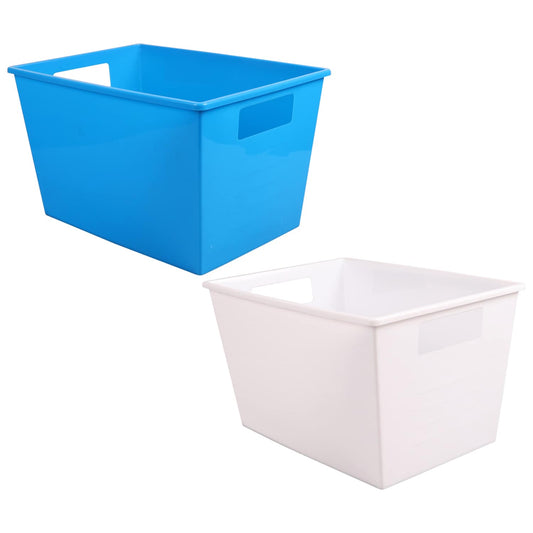 Plastic Locker Bins with Handles, 12x7x8.5-in. (Pack of 36)