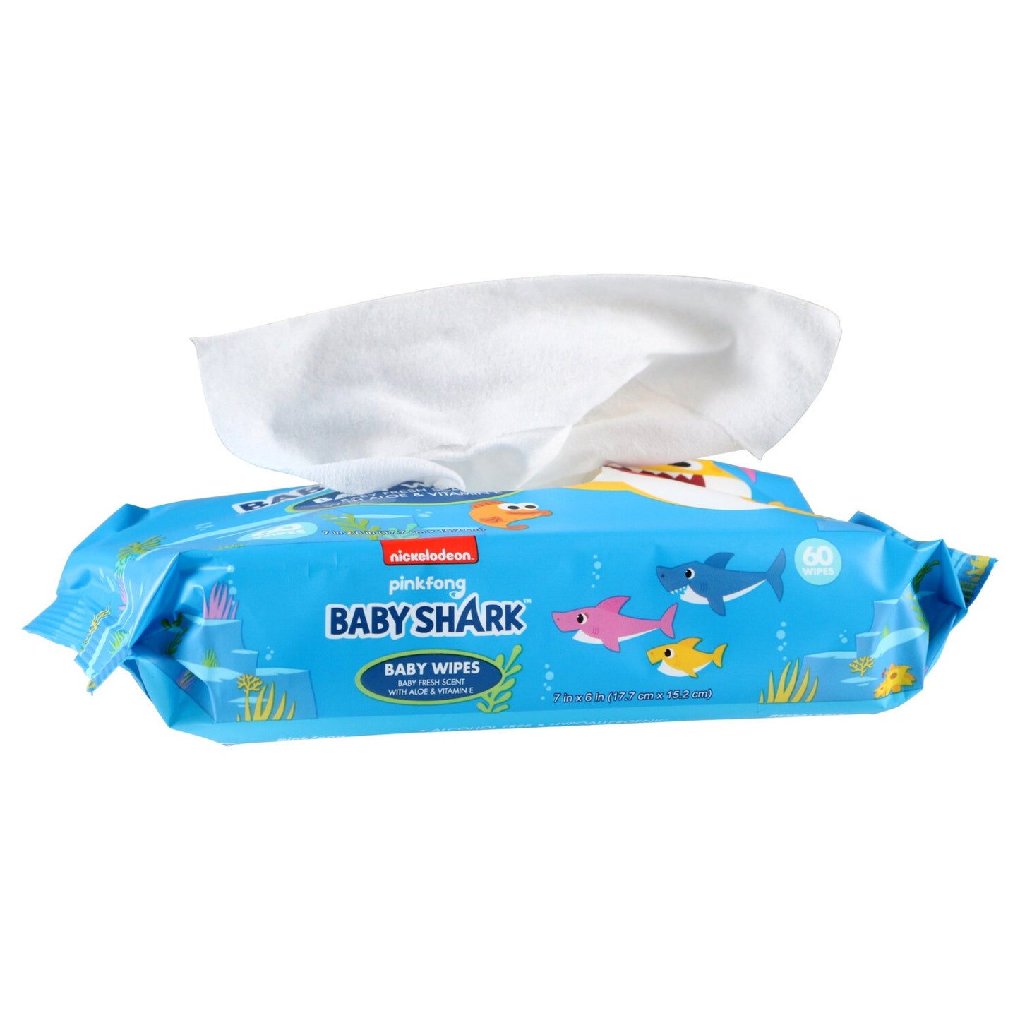 Nickelodeon Baby Shark Wipes, 60-ct. Packs (Pack of 24)