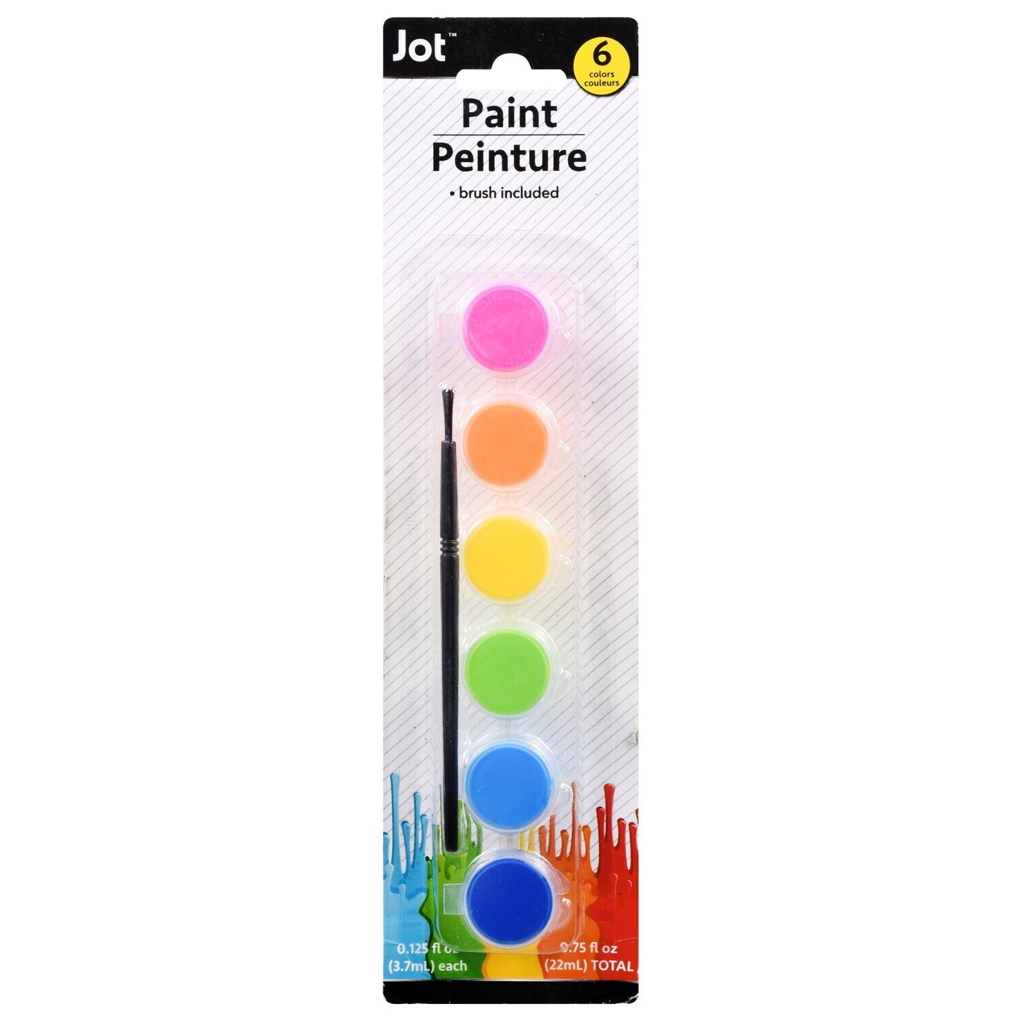 Jot 6-Color Paint Palettes (Pack of 40)