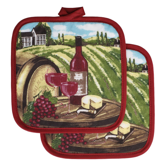 Home Collection Wine-Themed Pot Holders, 2-ct. Packs (Pack of 12)