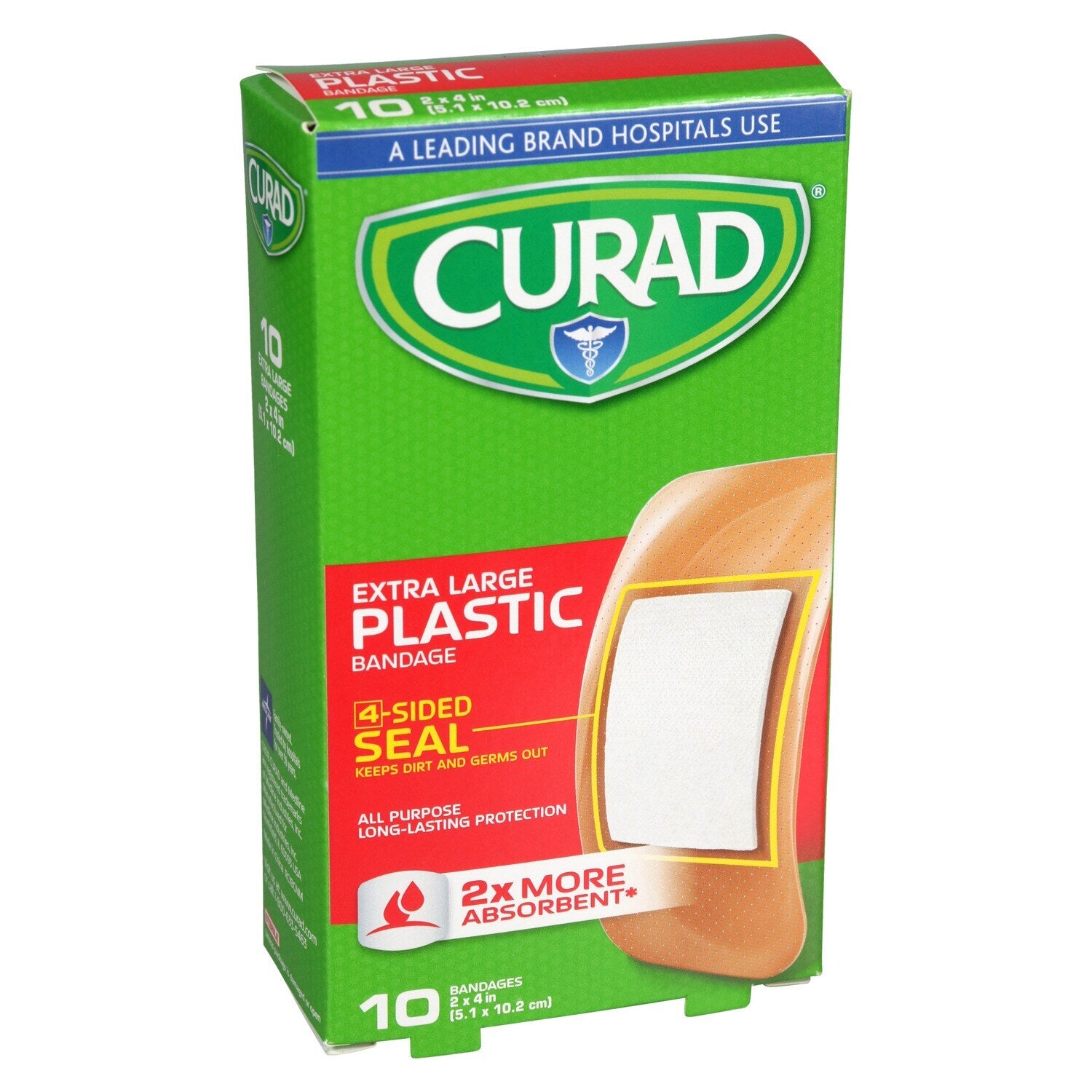 Curad Extra-Large Plastic Bandages, 10-ct. Boxes (Pack of 24)