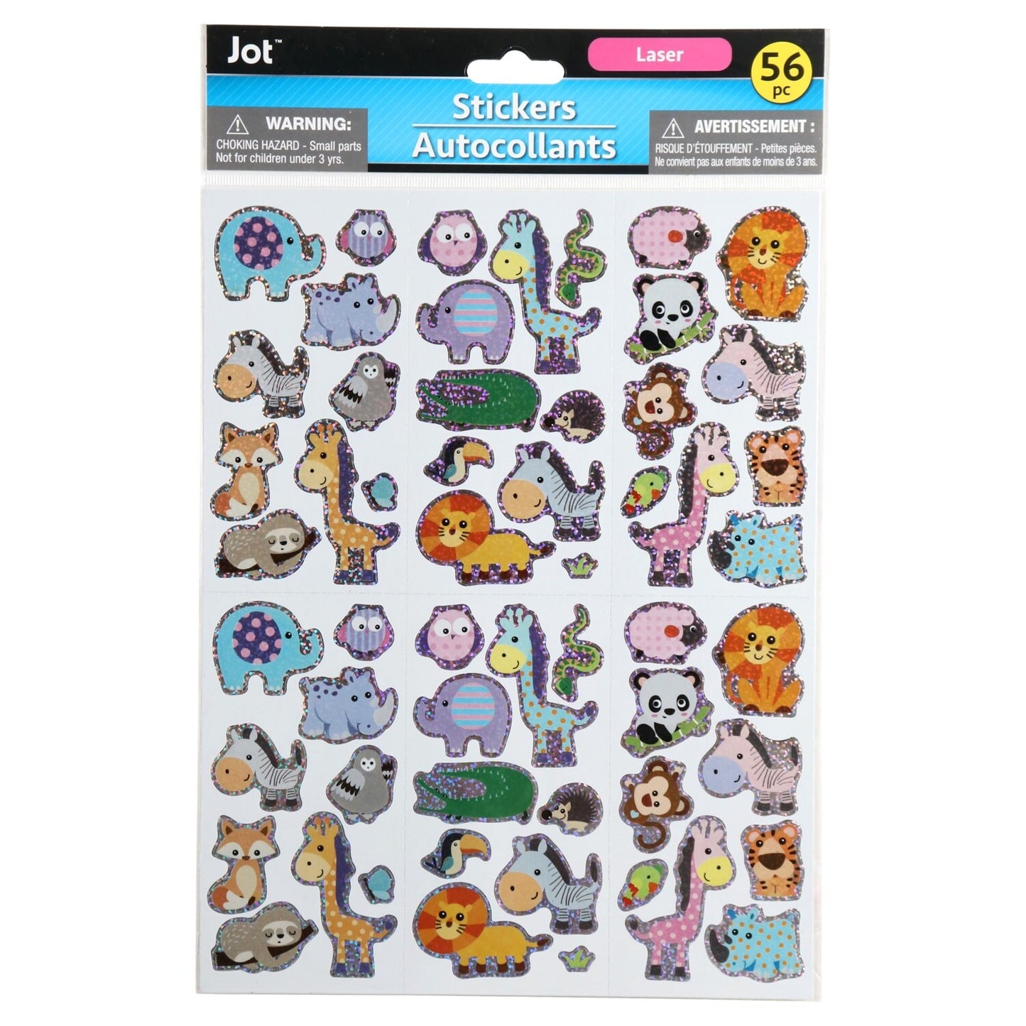 Jot Assorted Laser Stickers (Pack of 36)