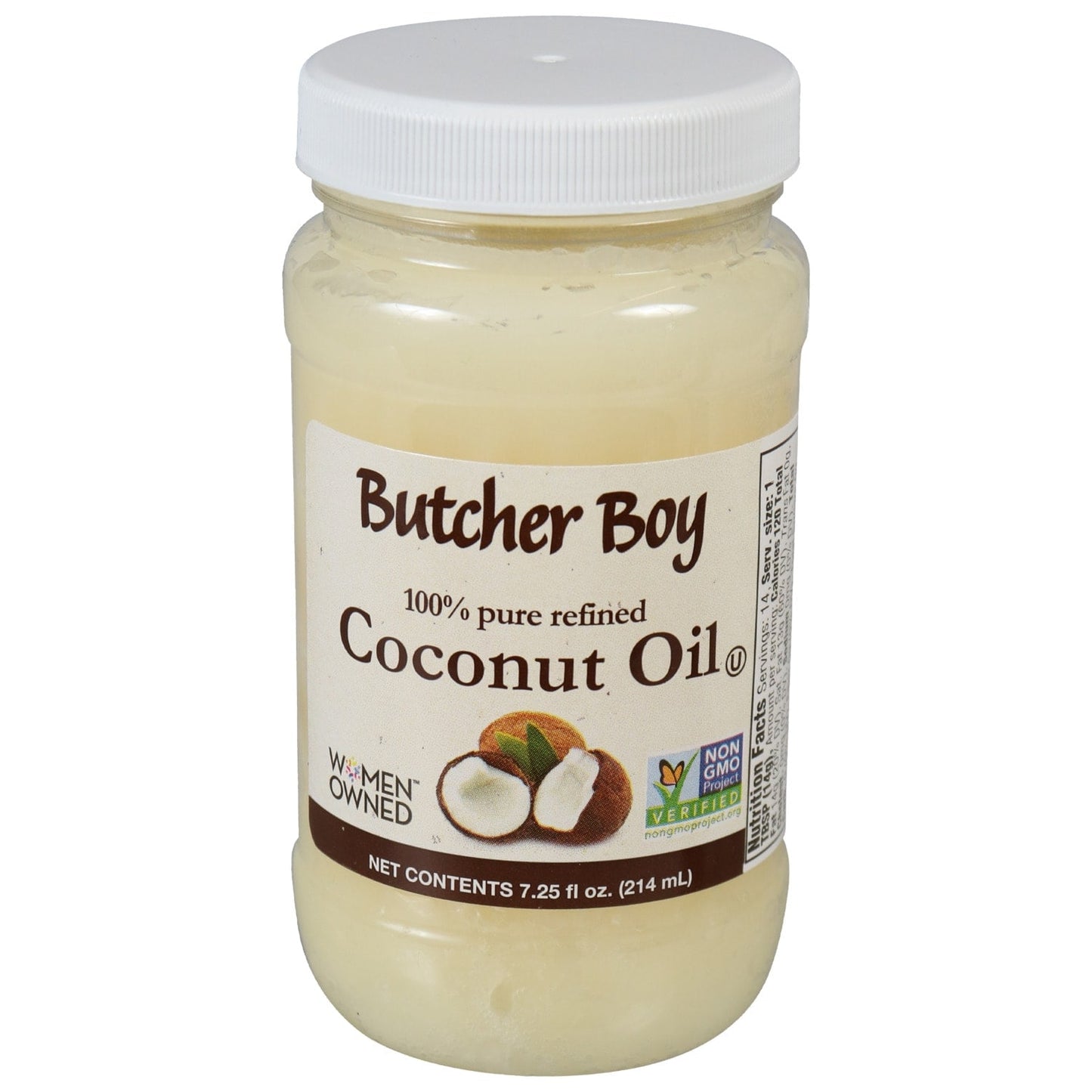 Butcher Boy Refined Coconut Oil, 7.25 oz. Jars (Pack of 24)