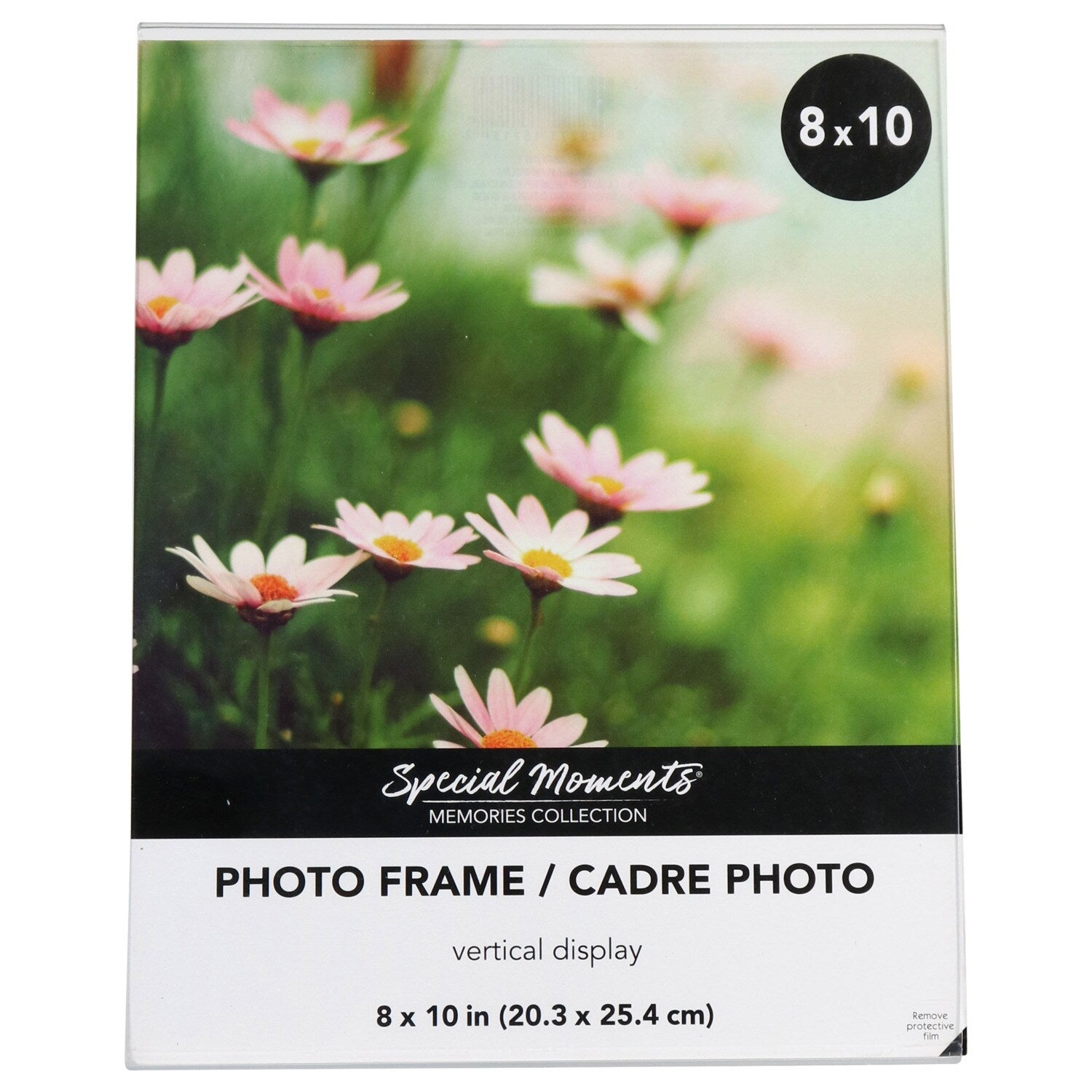 Freestanding Borderless Vertical Plastic Picture Frames, 8x10 in. (Pack of 6)